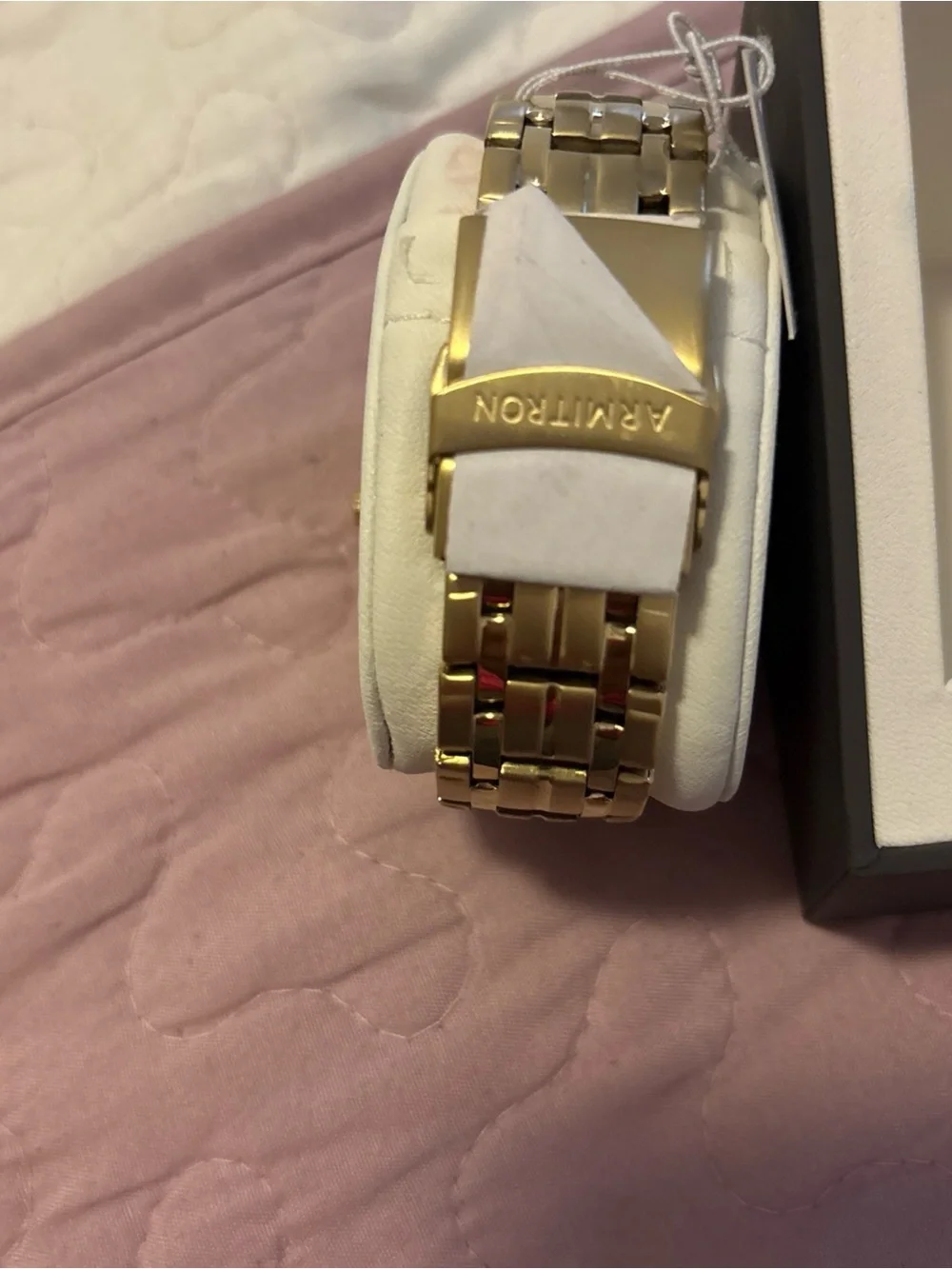 Armitron Gold and Black Men's Chronograph Bracelet Watch